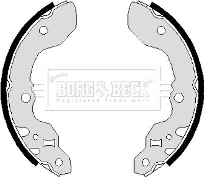 BORG & BECK Комплект тормозных колодок BBS6048